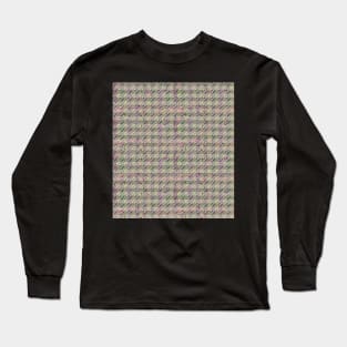 Lines on Houndstooth Long Sleeve T-Shirt